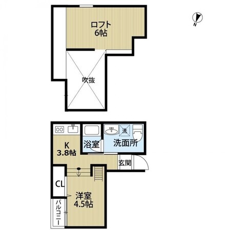 エクル海運町の物件間取画像